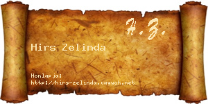 Hirs Zelinda névjegykártya
